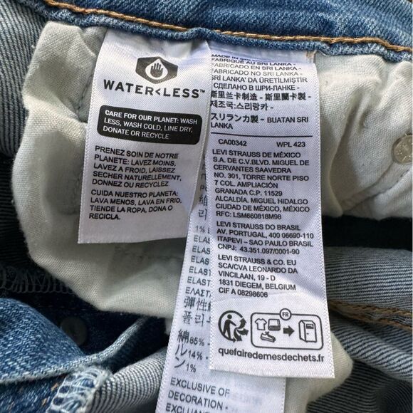 Levi’s Ribcage Straight Ankle Jeans 25 medium Wash - Picture 6 of 8